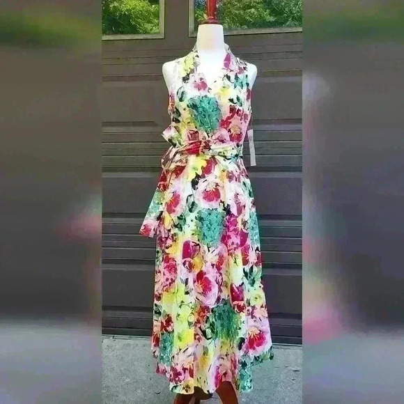 London time floral dress size 2 - Picture 3 of 13